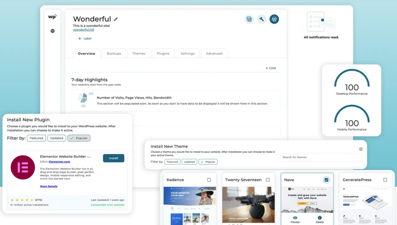 screenshot of WP Squared